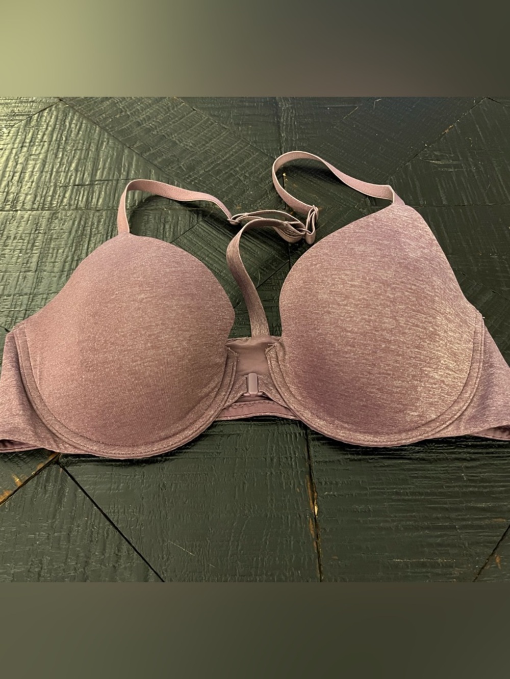 Victoria’s Secret Racerback Semi Demi Bra in Eggplant Size 34C